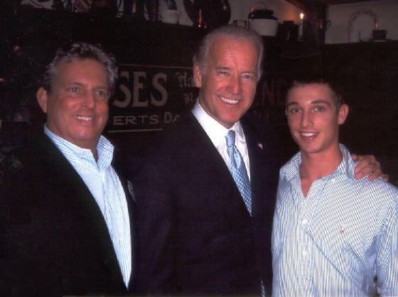 Parker Ryan, Senator Joe Biden and Devon Ryan
